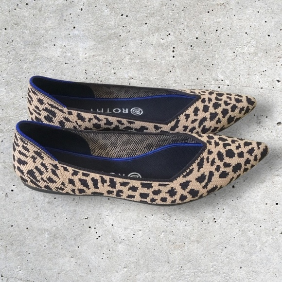 Rothy’s The Point Ballet Flat In Cheetah Print - Picture 4 of 13